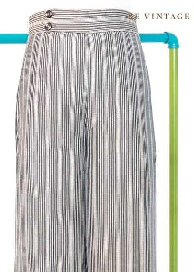 質感單品 - 淺灰色線條直筒褲（25.5"）3