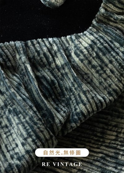 苔影紋路燈芯絨洋裝15