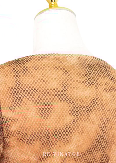 漂亮の暈染棕色網狀上衣7