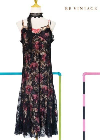 甜美玫瑰獵人細肩帶洋裝9