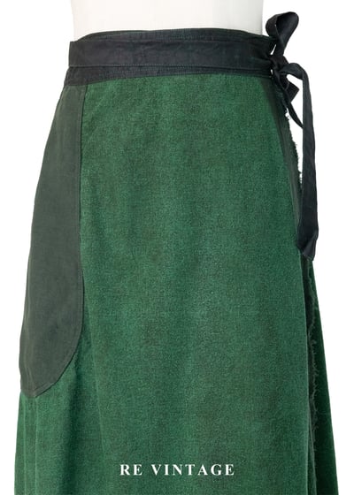 森林系植物面亞麻混紗色一片式長裙（26-30"）3