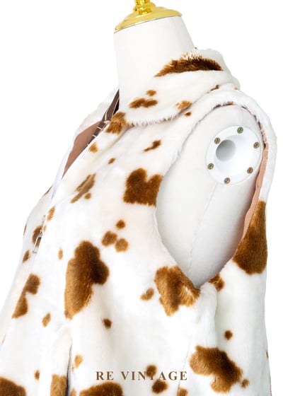 奶油白咖啡牛乳毛絨背心8