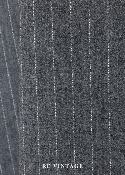 質感單品 - 倫敦霧中細條紋毛呢長洋裝15