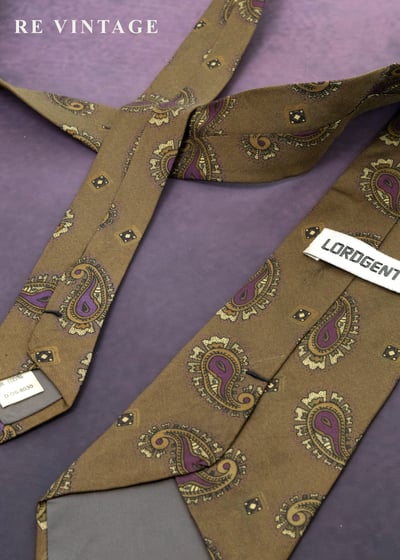 棕綠色變型蟲蟲領帶5