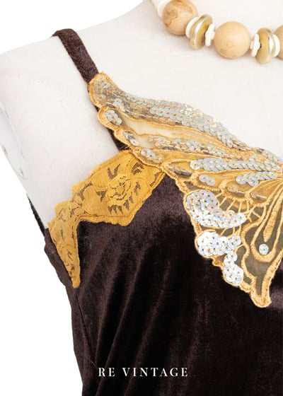 金翅蝶舞絨布小背心6