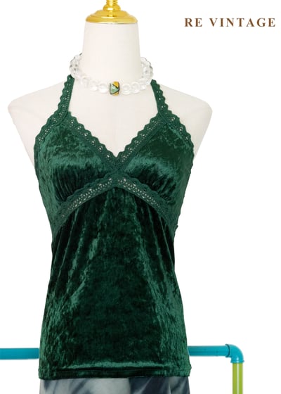 翡翠森林小精靈繞頸絨布背心1