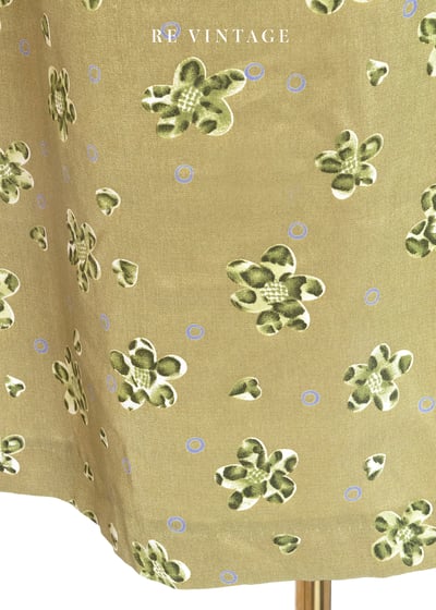 綠豹小花大地溫柔長洋裝8