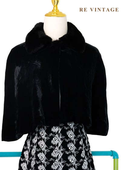 歐系毛絨氣質迷人短版披風1