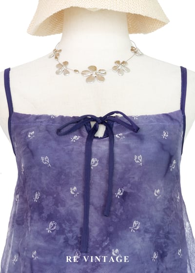 丁香煙雨 - 紮染迷你小花小背心3