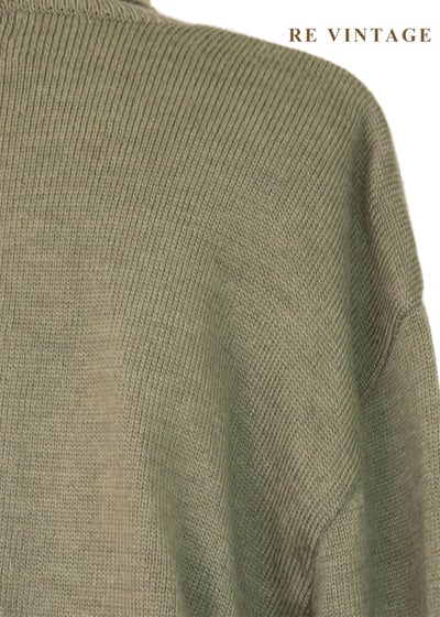 日本製 - Moss Green 四色菱格紋針織毛衣10