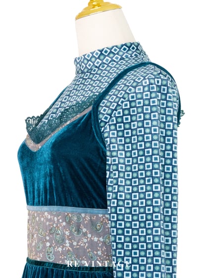 層光之海流動柔光絨布洋裝10