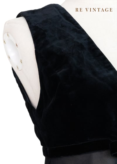 Shadow Muse 絨布與雪紡拼接罩衫6