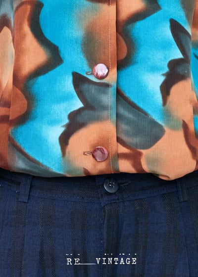 Rusty 藍綠色撞色襯衫7