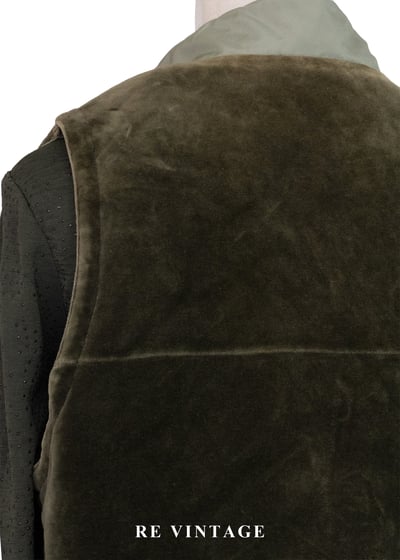 綠精靈絨布尼龍雙面穿背心10