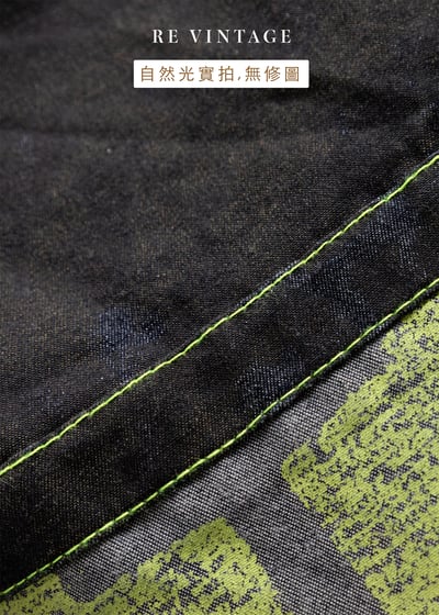 螢光小豹紋單寧小短裙11