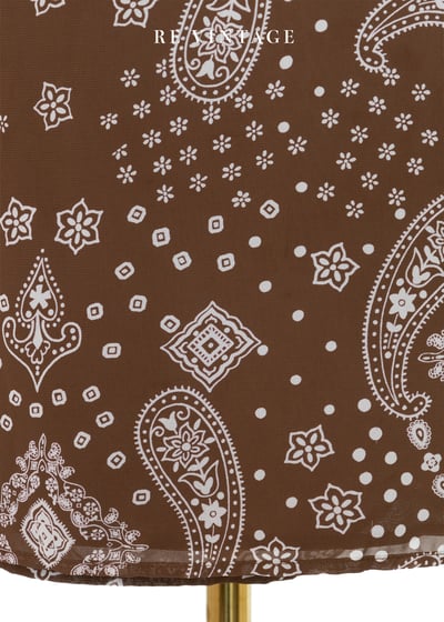 深棕色變形蟲一片裙（24-26"）6