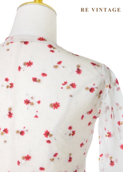 草莓汽水花香味網紗上衣12