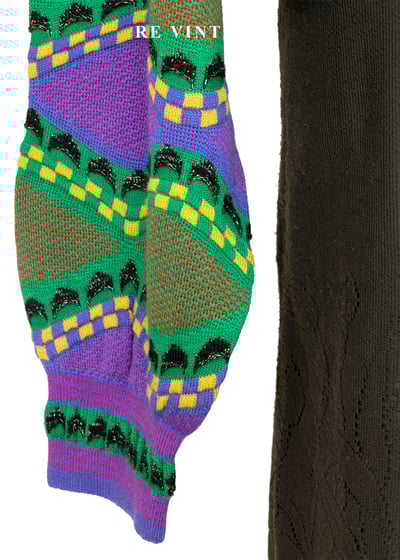 霓虹雜訊裡的幾何波浪針織毛衣5