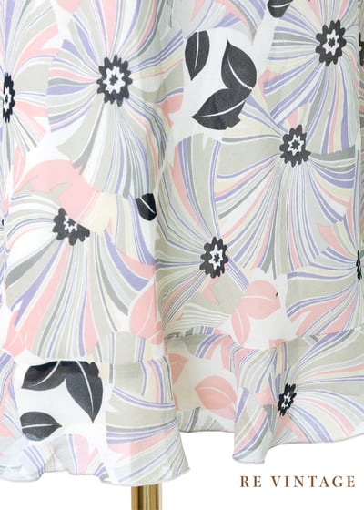 春夏糖粉花開雪紡洋裝16