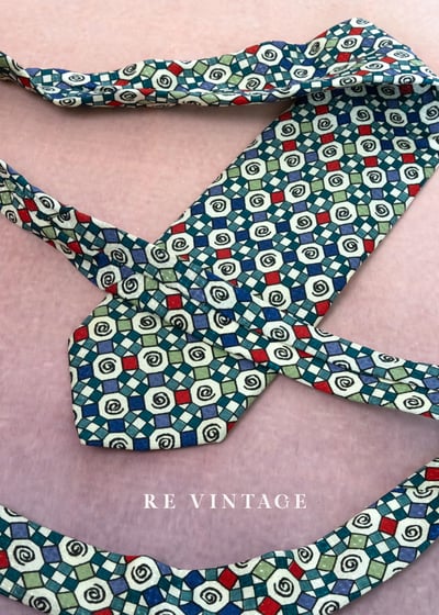 幾何迴旋 -繽紛漩渦領帶6