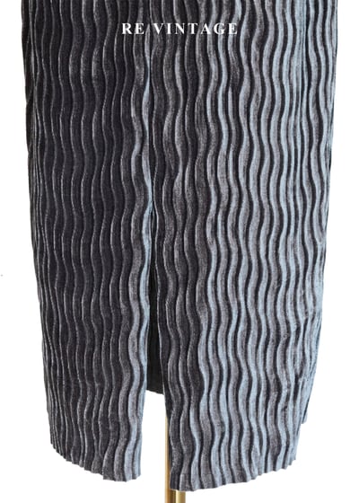 銀河漫遊 - 水波紋壓褶絨布長裙（24-30"）9