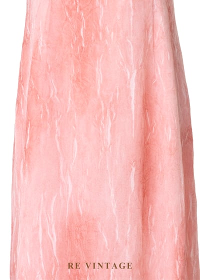 煙粉大理石紋細肩帶長洋裝8