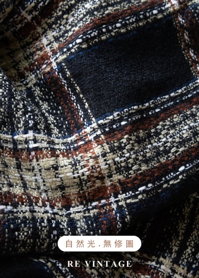 英倫優雅斜格紋毛呢長裙（26"）11