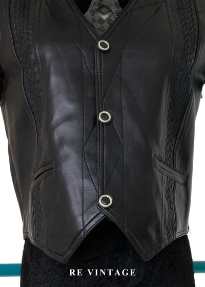 質感單品 - 編織工藝皮革背心4