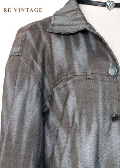 街頭灰霧棕邊界刷色外套5