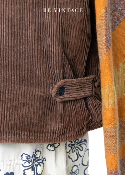 巧克力色燈芯絨帥氣背心12