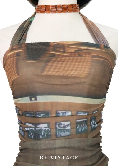 城市幻燈片繞頸長版背心3