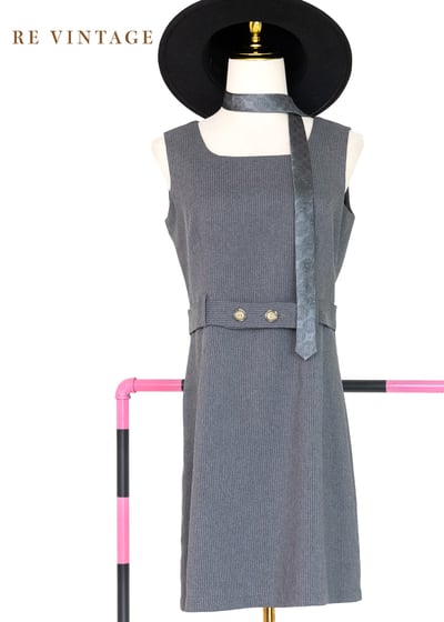 質感單品 - Stormy sky 線條迷你洋裝1