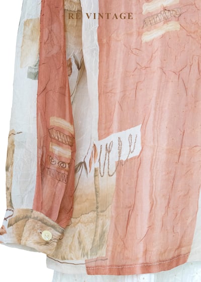 午後藝廊莫內色調透膚襯衫11