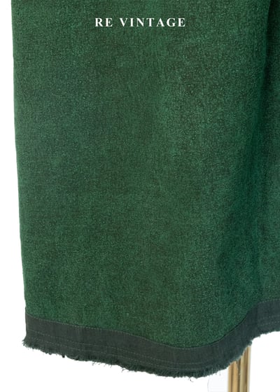 森林系植物面亞麻混紗色一片式長裙（26-30"）11