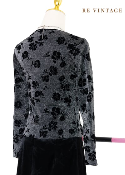 閃閃發光黑玫瑰長袖上衣6