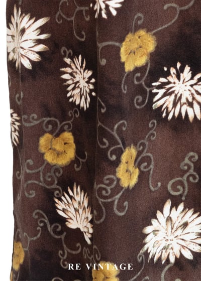 Mocha 雙色小花迷你短洋裝4