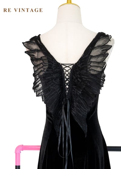 夜翼危險天使絨布洋裝12