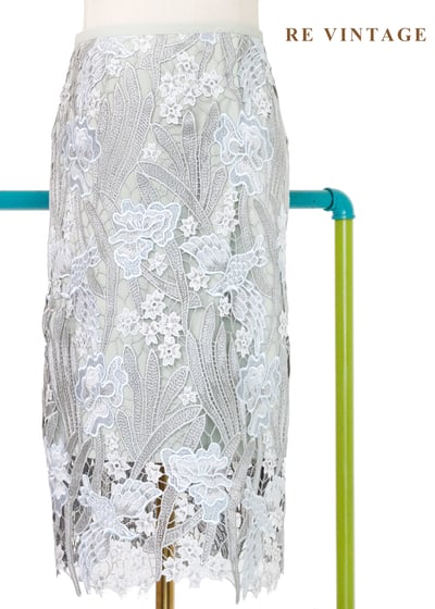 藍灰微光秘密花園及膝裙（～26"）1