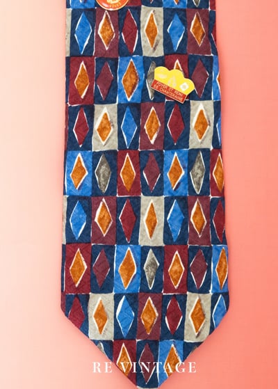 彩色Poker方塊領帶2