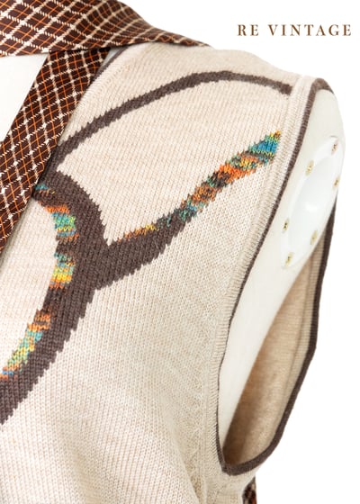 Artsy Rose 奶茶色毛料針織背心6