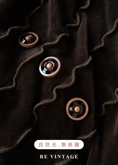 午夜可可 - 法式波紋絨布長洋裝16