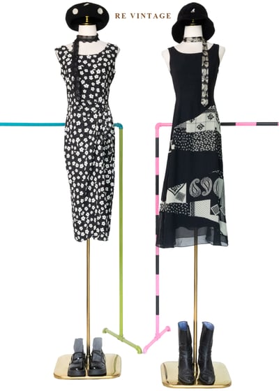 黑白映畫 - 法式雛菊氣質洋裝2