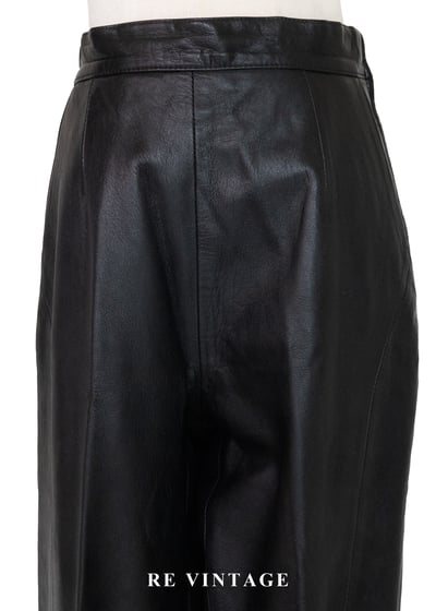 質感單品 - 中古紳士帥氣皮革長褲（27"）3