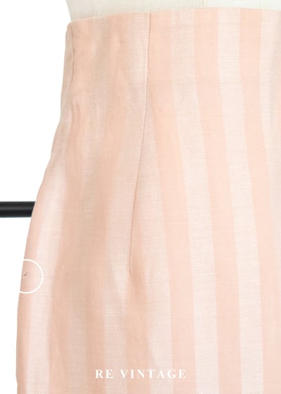 桃子粉溫柔邊界線條高腰長裙（25"）15