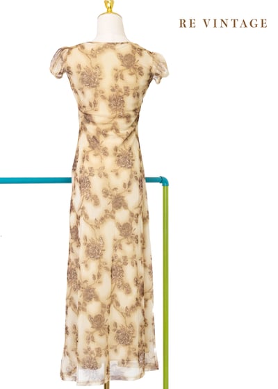 褐金色薄霧般的浪漫旋律長洋裝11