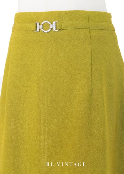 質感單品 - 暖暖芥末黃質感短裙（27"）3
