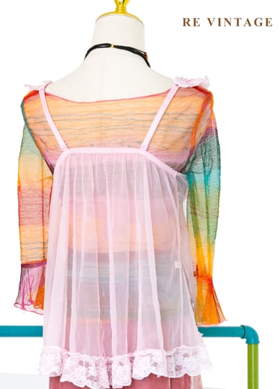 粉紅光的美夢蕾絲背心9