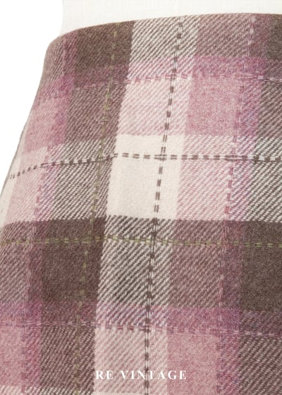 柔柔粉霧棕格紋流蘇短裙（26“）9