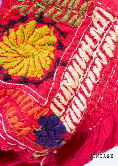 『紐約寶物』全手工刺繡豔紅炙熱の夏日洋裝11