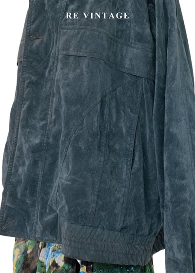 復古孔雀綠工裝夾克外套7